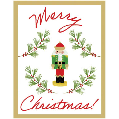Caspari Gift Enclosure Cards, Little Nutcracker (10096ENC)
