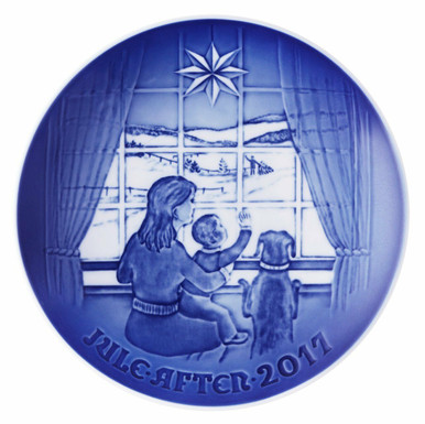 Bing & Grondahl 2017 Christmas Plate, Waiting for Father