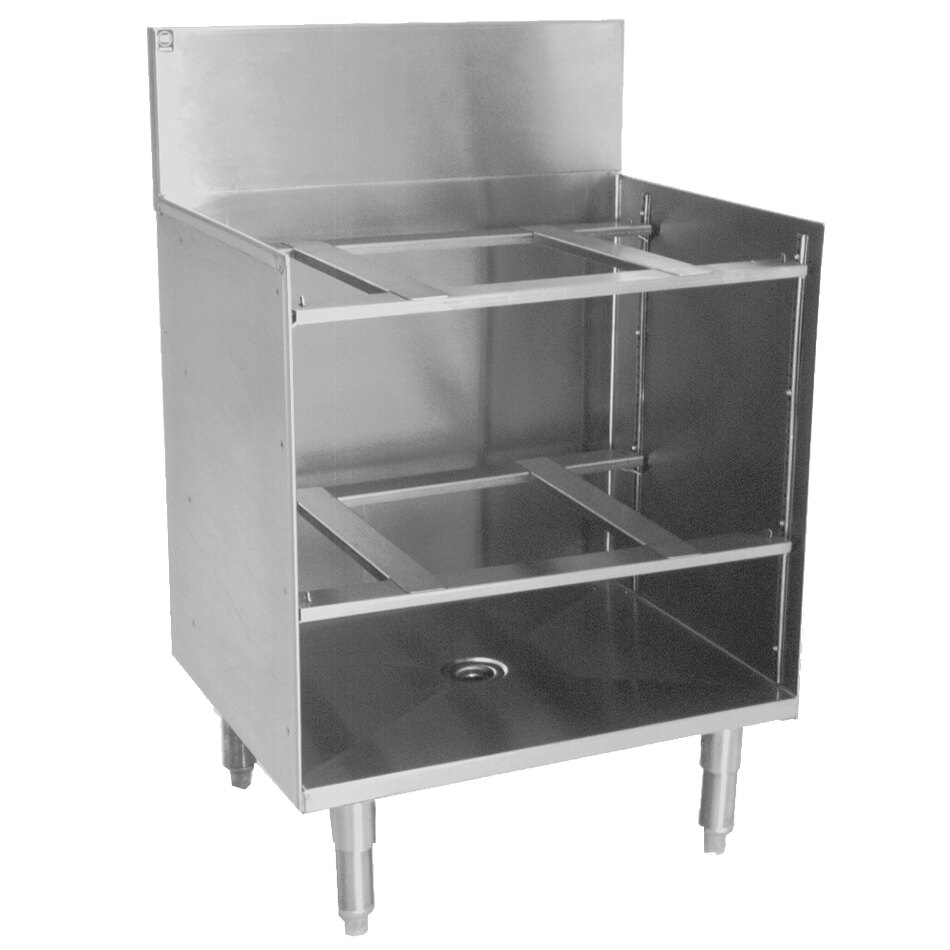 Eagle Group GR24-19 Spec-Bar 2000® 24" x 19" Stainless Steel Glass Rack Storage Unit with Shelves