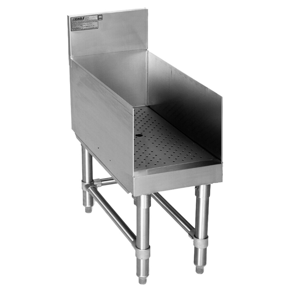 Eagle Group RDB30-24 Spec-Bar 2000® Stainless Steel Recessed Bar Drainboard - 30" x 24"
