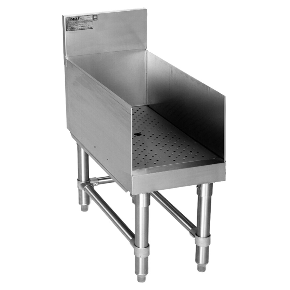 Eagle Group RDB36-24 Spec-Bar 2000® Stainless Steel Recessed Bar Drainboard - 36" x 24"