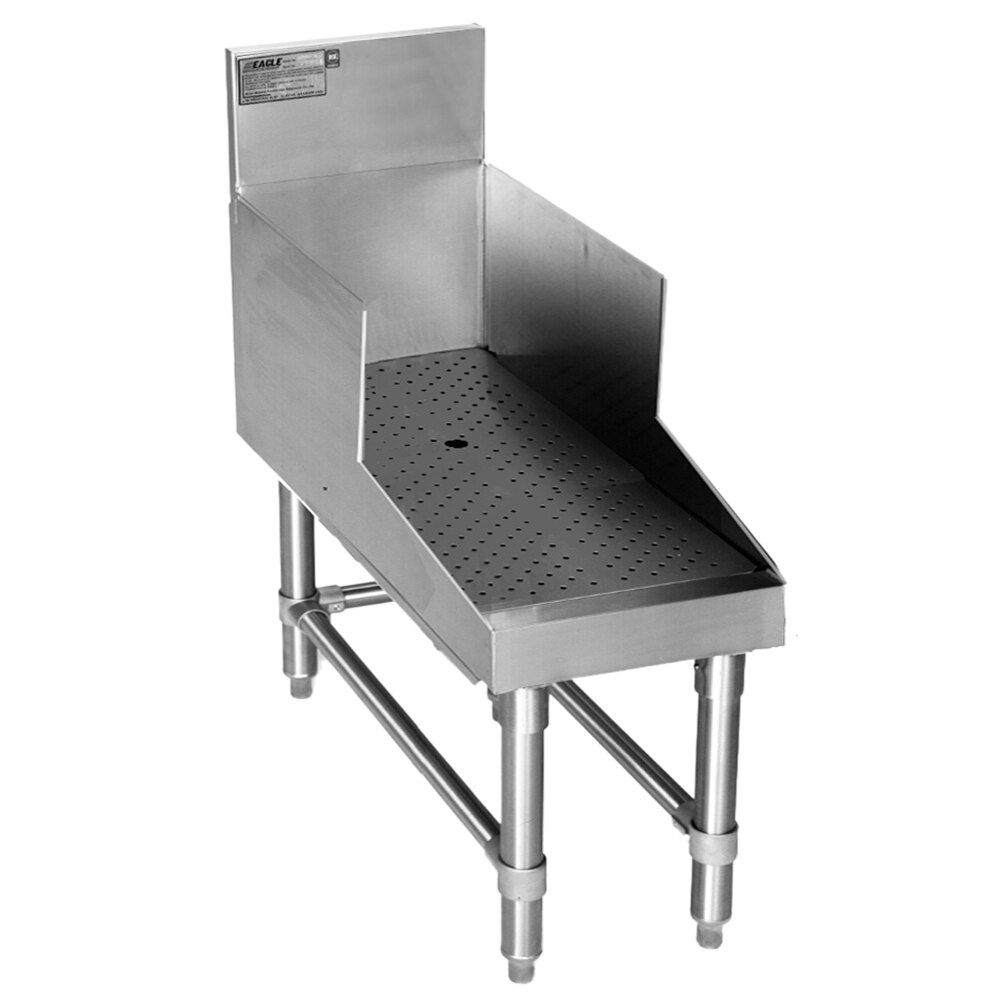 Eagle Group RDBDR30-19 Spec-Bar 2000® Stainless Steel Recessed Bar Drainboard - 30" x 29"