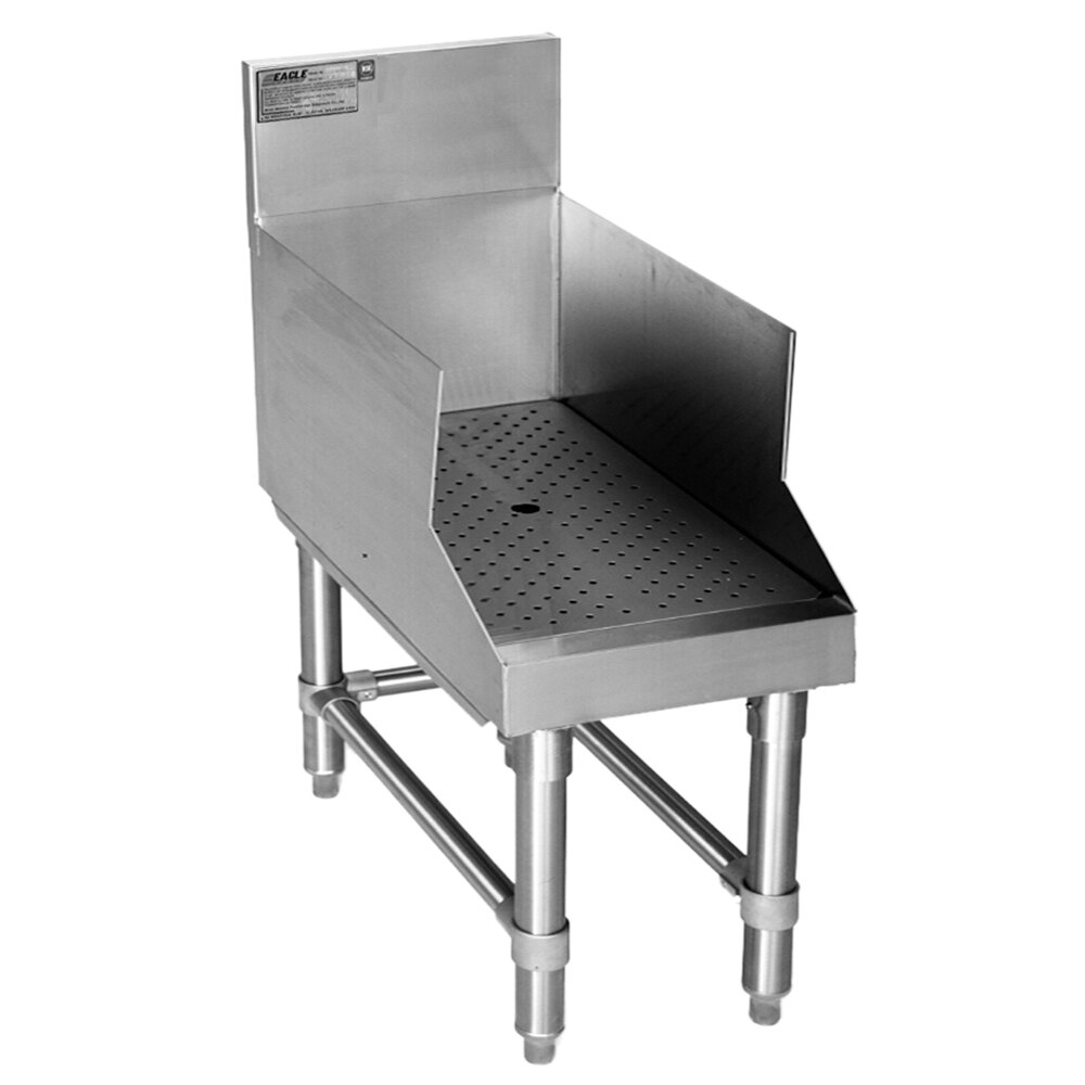 Eagle Group RDBSR36-19 Spec-Bar 2000® Stainless Steel Recessed Bar Drainboard - 36" x 24"