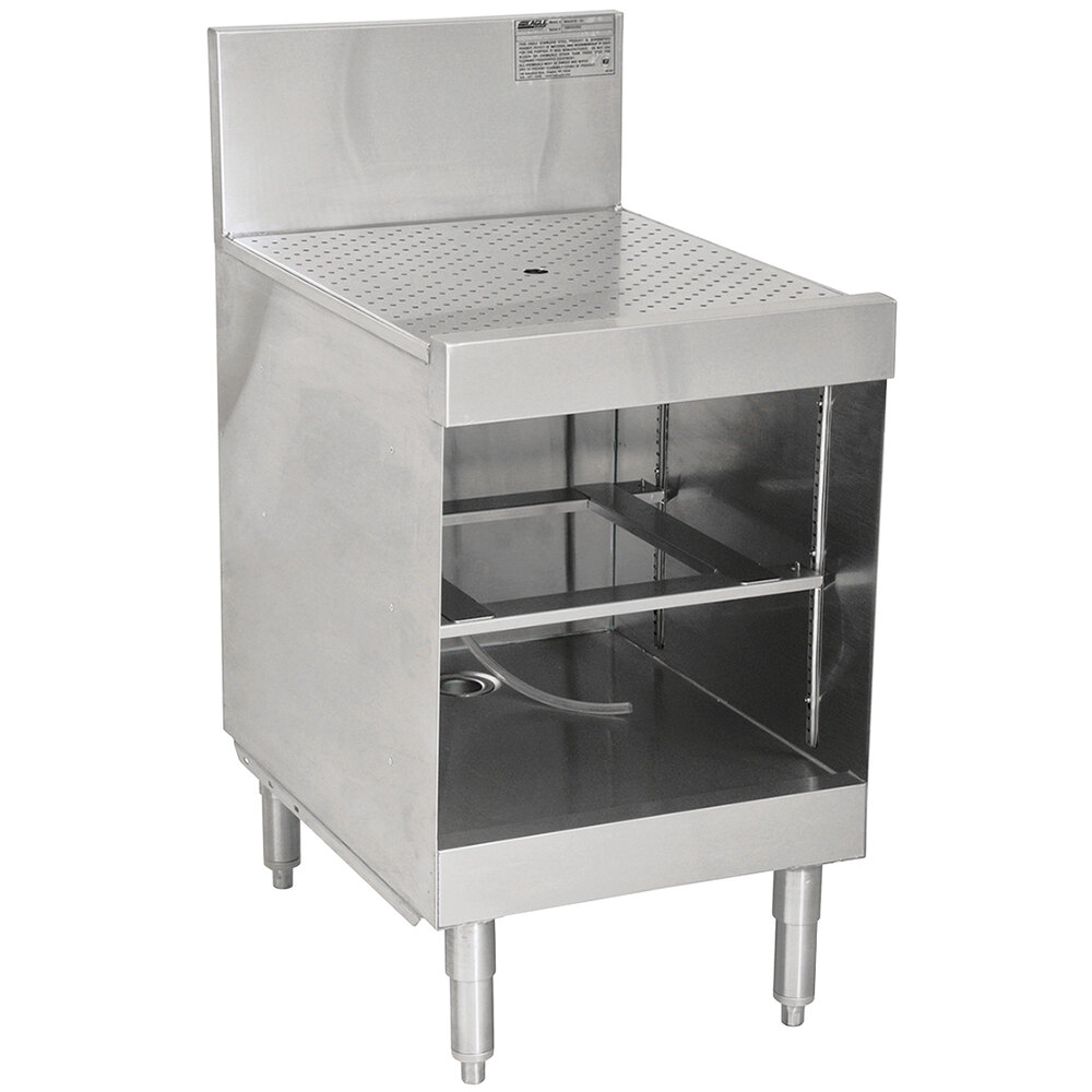 Eagle Group WBGR18-24 Spec-Bar 2000® 18" Glass Rack Storage Unit with Recessed Worktop