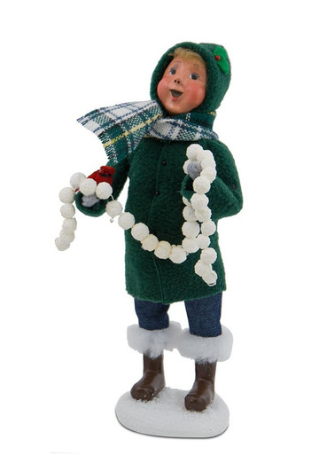 Byers Choice Caroler, Boy With Cardinals - 10" (111B)