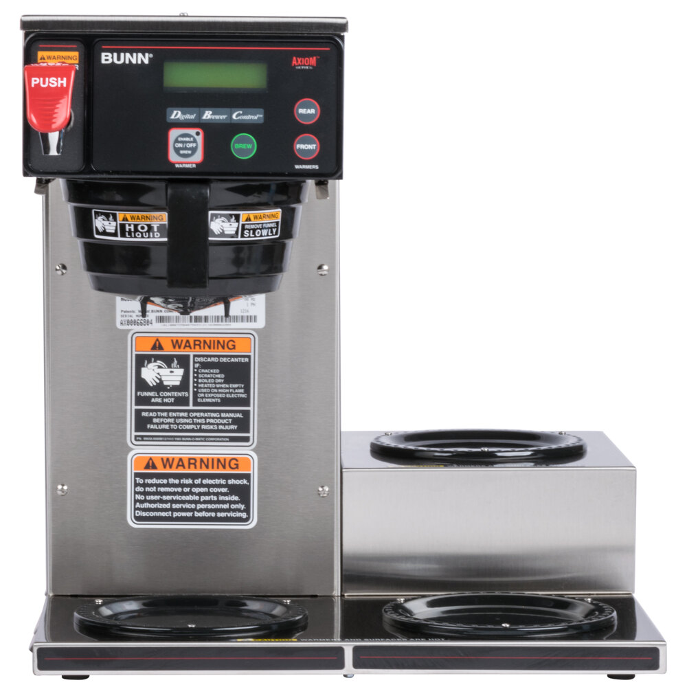 Bunn 38700.0002 Axiom 15-3 Automatic Coffee Brewer with 3 Lower Warmers - 120V