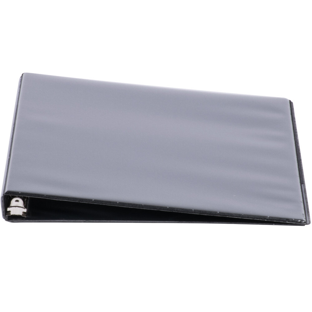 Universal UNV20701 Black Deluxe Non-Stick View Binder with 1/2" Round Rings