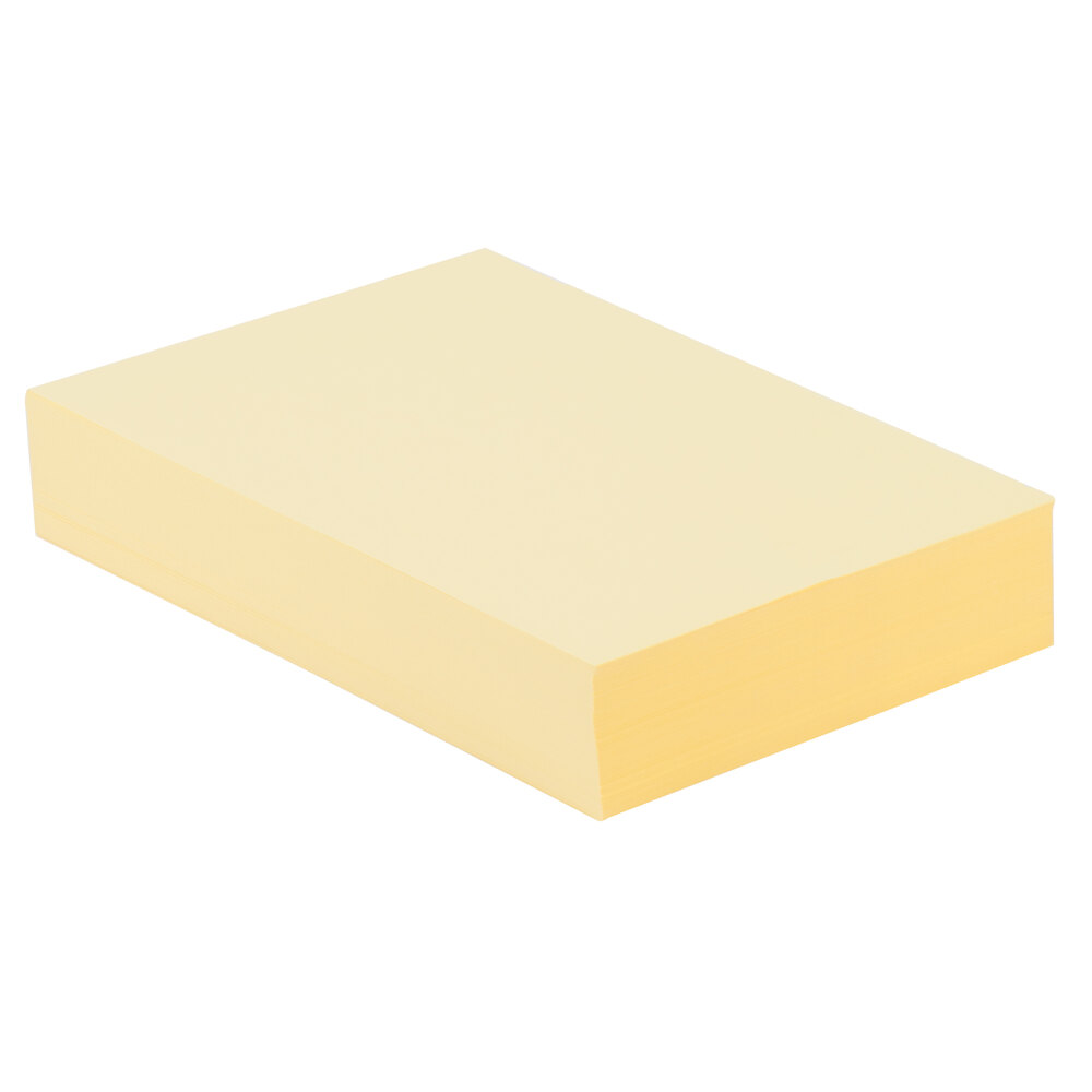 Universal Office UNV11201 8 1/2" x 11" Canary Ream of 20 lb. Color Copy Paper - 500 Sheets