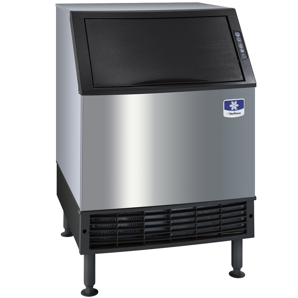 Manitowoc UY-0140A NEO 26" Air Cooled Undercounter Half Size Cube Ice Machine with 90 lb. Bin - 132 lb.