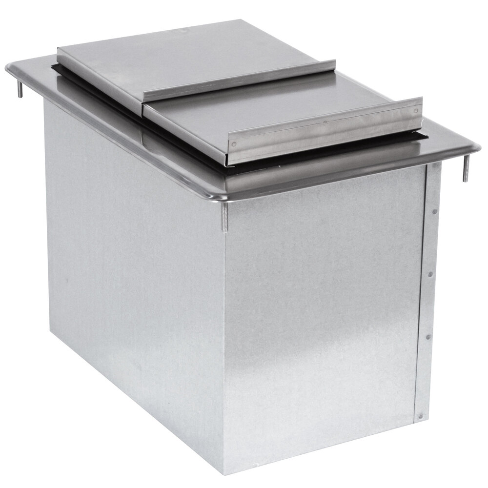 Advance Tabco D-24-IBL-7 Stainless Steel Drop-In Ice Bin with 7-Circuit Cold Plate - 21" x 18"