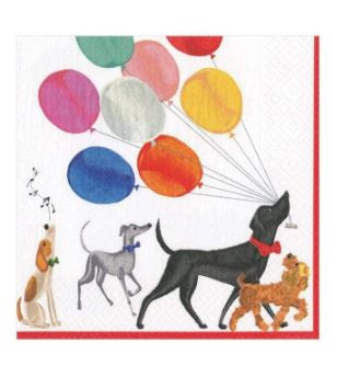 Caspari Paper Beverage Napkins, Charlee's Parade - 2 Packs (12310C)