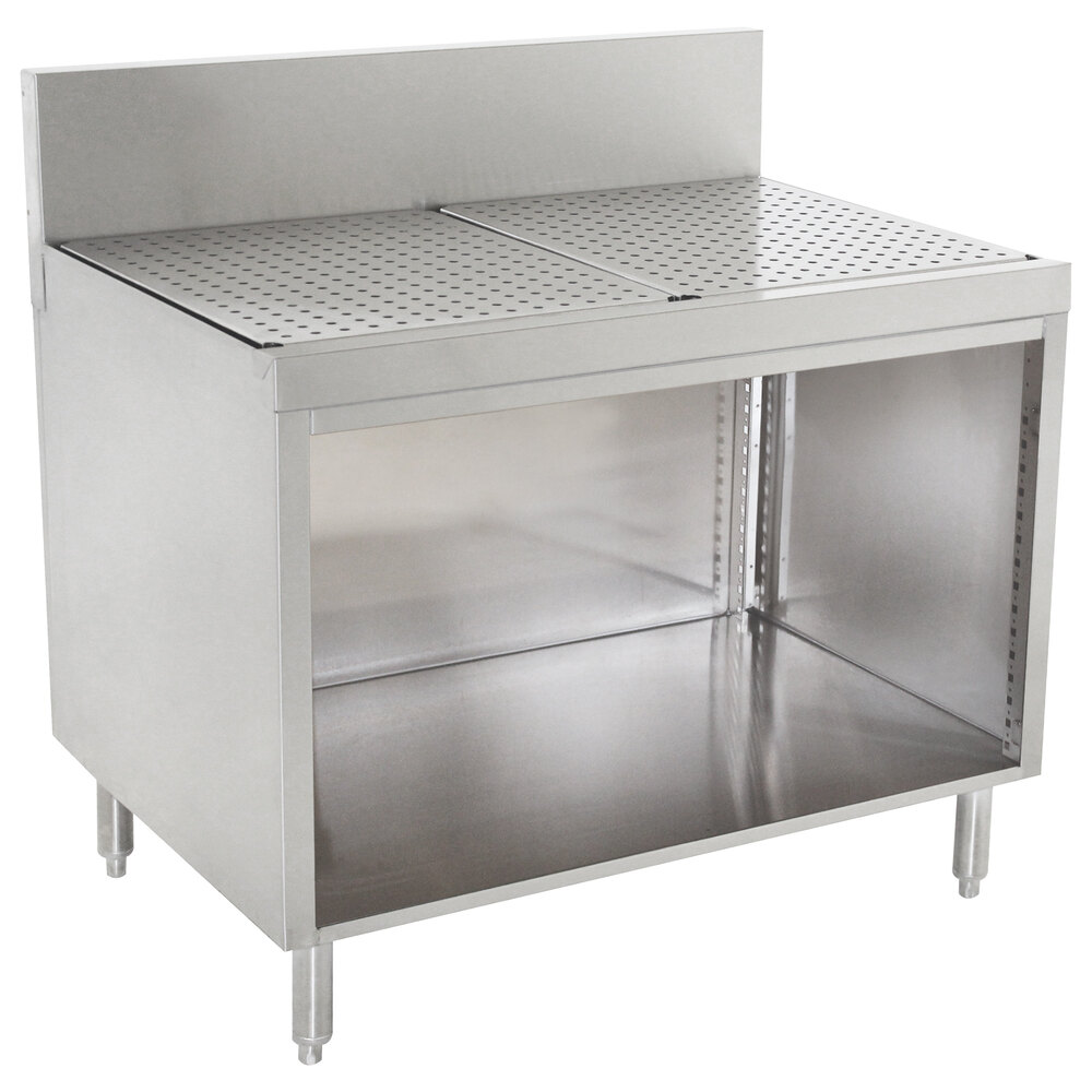 Advance Tabco PRSCO-19-48 Prestige Series Open Base Stainless Steel Drainboard Cabinet - 48" x 25"
