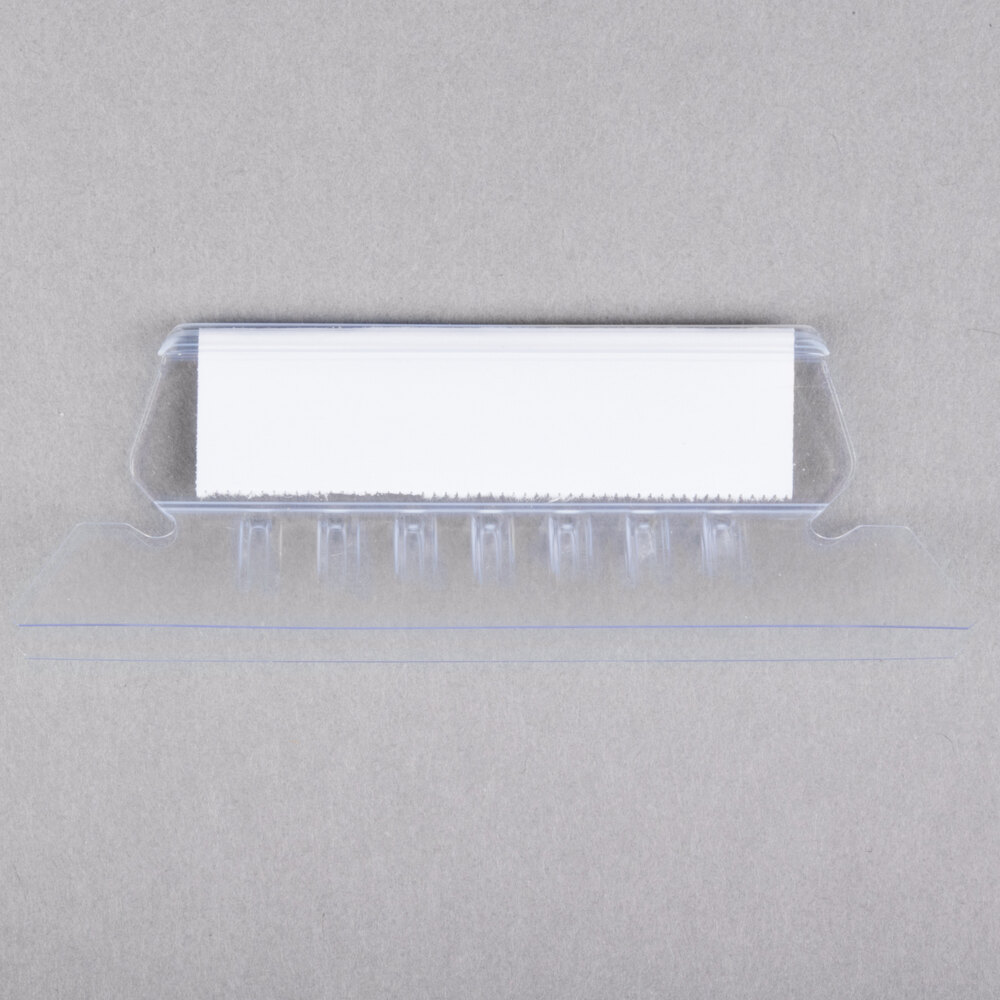 Universal UNV42215 2 1/4" Clear 1/5 Cut Plastic Hanging File Tab - 25/Pack