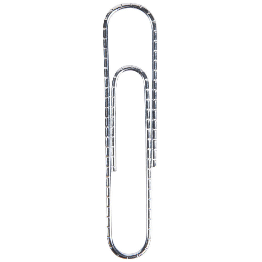 Universal UNV72230 Silver Nonskid #1 Standard Paper Clip  - 1,000/Box