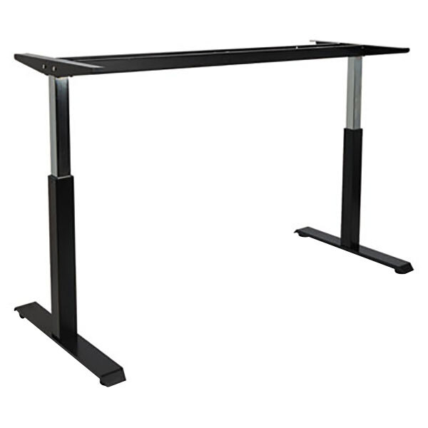Alera ALEHTPN1B AdaptivErgo WorkRise 26 1/4" to 39 5/8" Black Pneumatic Height Adjustable Table Base