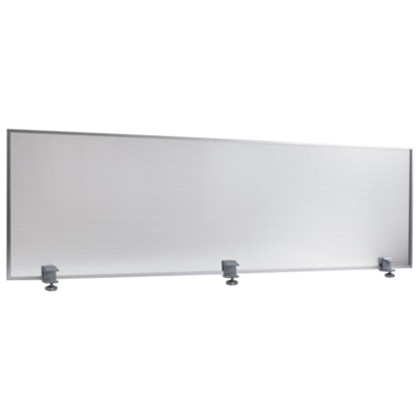 Alera ALEPP6518 65" x 18" Silver Polycarbonate Privacy Panel