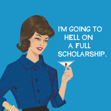 Paperproducts Design Beverage Napkins, Going to Hell - 2 Packs (125003043)