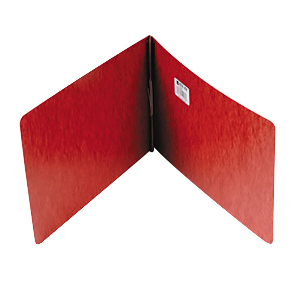 Acco 19928 8 1/2" x 14" Red Pressboard Top Bound Legal Report Cover with Prong Fastener - 2" Capacity