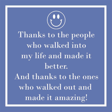 Paperproducts Design Beverage Napkins, Thanks to the People - 2 Packs (1253770)