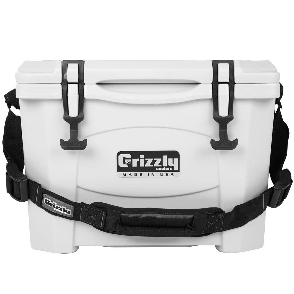 Grizzly Cooler White 15 Qt. Outdoor Merchandiser / Cooler