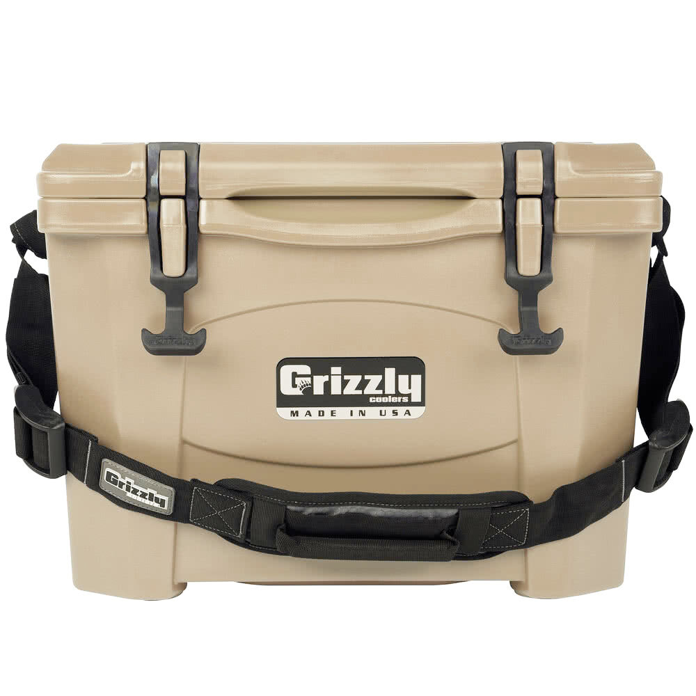 Grizzly Cooler Tan 15 Qt. Outdoor Merchandiser / Cooler