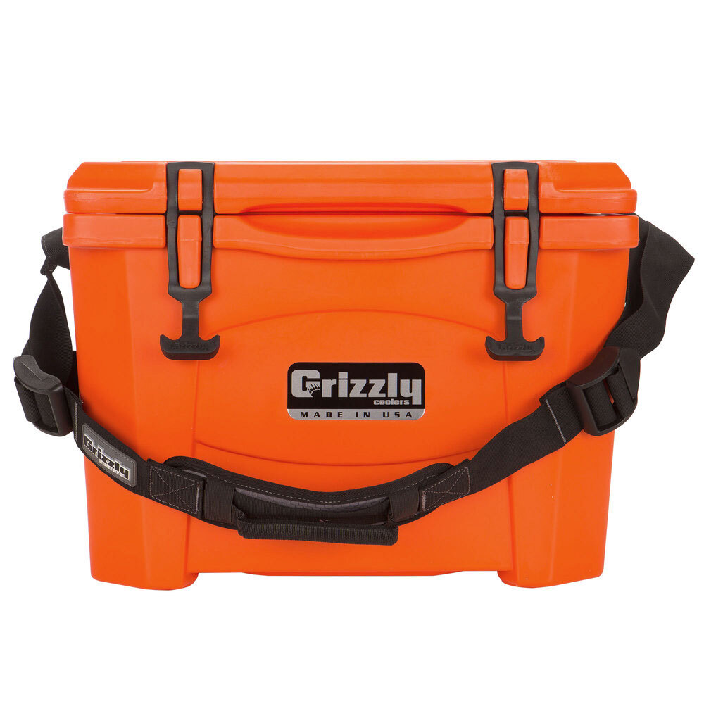 Grizzly Cooler Orange 15 Qt. Outdoor Merchandiser / Cooler