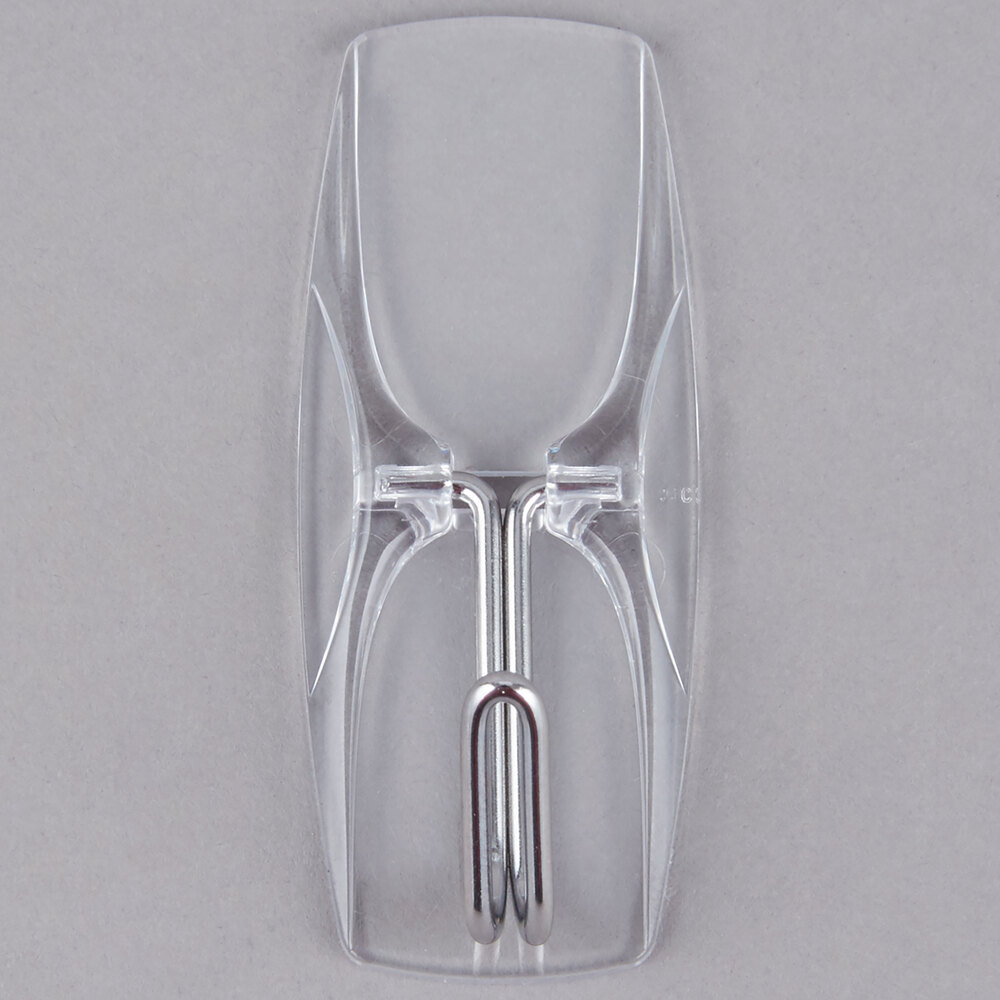 3M 17065CLR6ES Command™ Clear Medium Wire Toggle Hook - 6/Pack