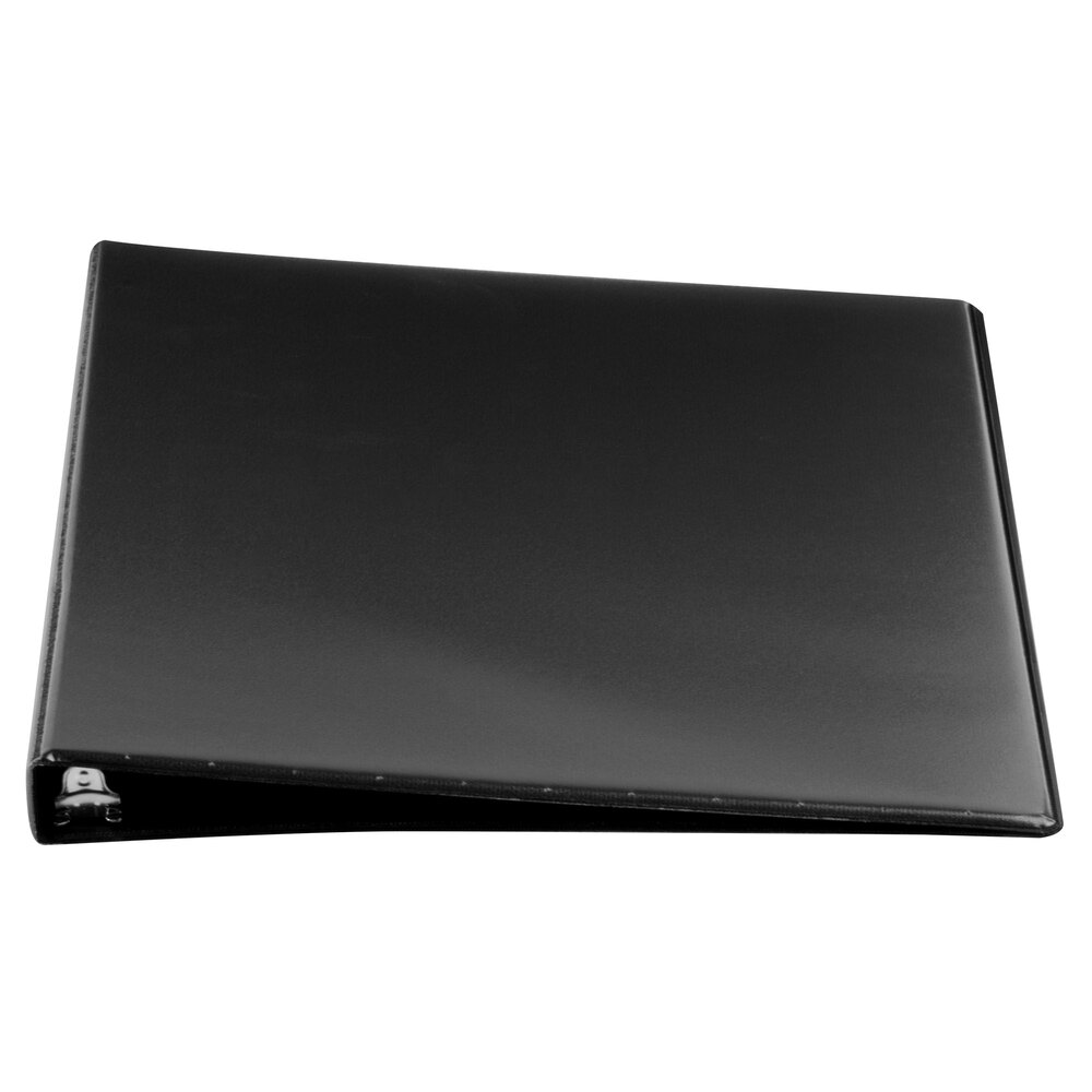 Universal UNV20951 Black Economy Non-Stick View Binder with 1/2" Round Rings