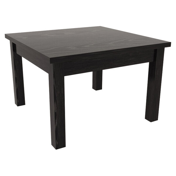 Alera ALEVA7520BK Valencia 23 5/8" x 20" Black Occasional Table