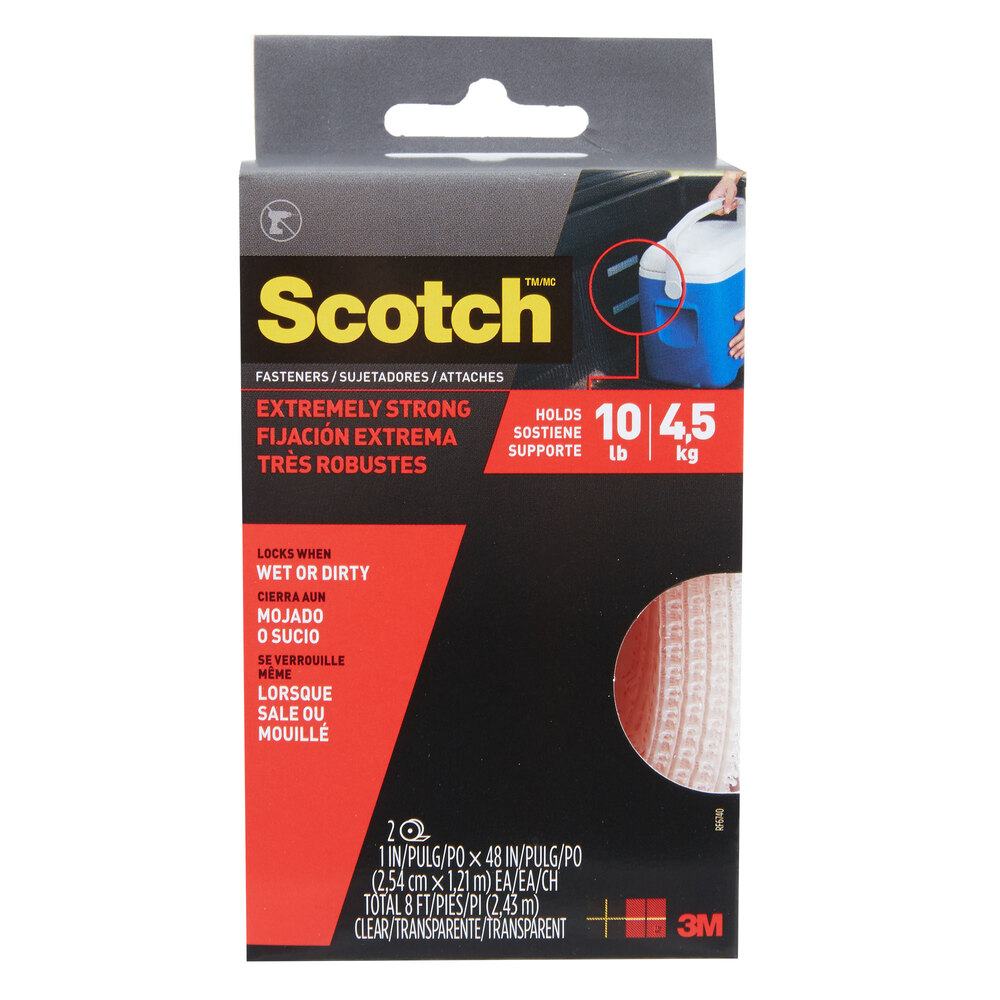 3M RF6740 Scotch™ 1" x 48" Clear Extreme Fastener