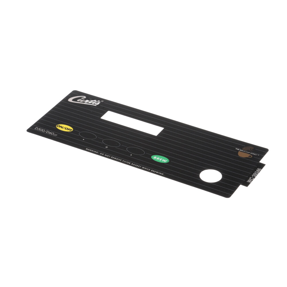 Wilbur Curtis WC-39346 Label Ucm Overlay