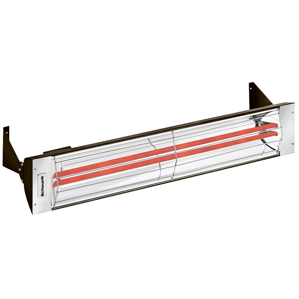 Schwank ES-5039-20 2 Stage Electric Mineral Bronze Indoor/Outdoor Patio Heater - 208V, 5000W