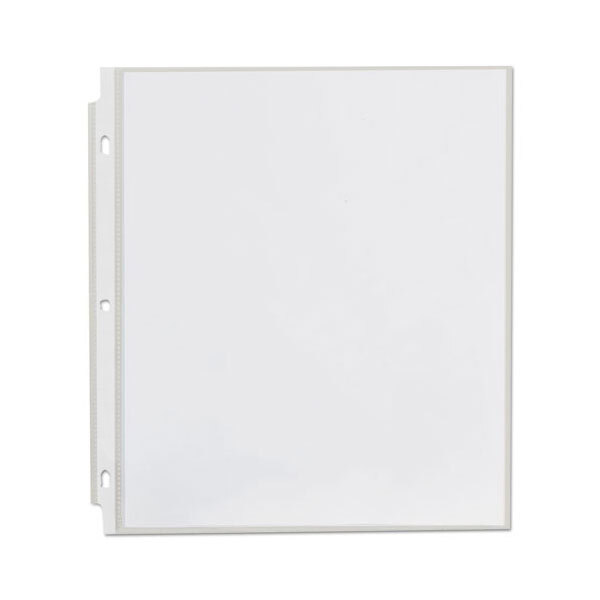 Universal UNV21123 8 1/2" x 11" Clear Economy Sheet Protector, Letter - 200/Box