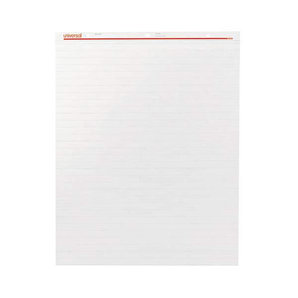 Universal UNV35601 27" x 34" 1" Faint Rule White Recycled Easel Pad - 2/Pack