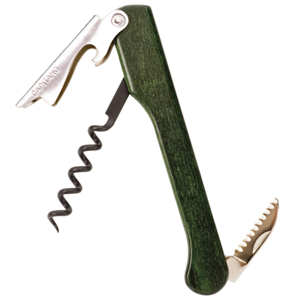 Franmara 2012G Capitano Waiter's Customizable Corkscrew with Greenwood Handle