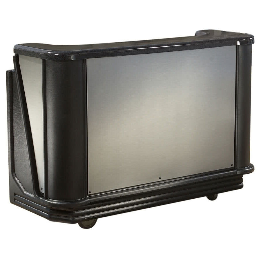 Cambro BAR650DS770 Chicago Designer Series Cambar® 67" Portable Bar with 7-Bottle Speed Rail