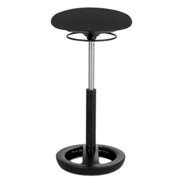 Safco 3001BL Twixt 32" Black Extended Height Ergonomic Stool with Fabric Seat