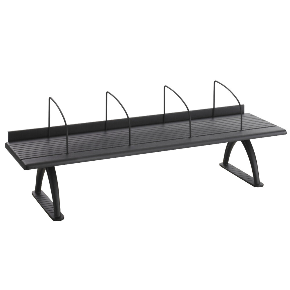 Safco 3603BL Black Value Mate Monitor Riser - 42" x 12 1/4" x 8 1/4"