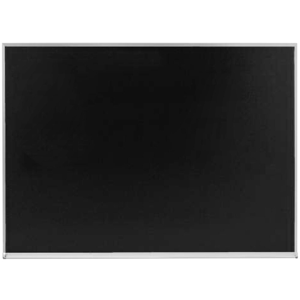 Aarco DC1824B 18" x 24" Black Satin Anodized Aluminum Frame Slate Composition Chalkboard