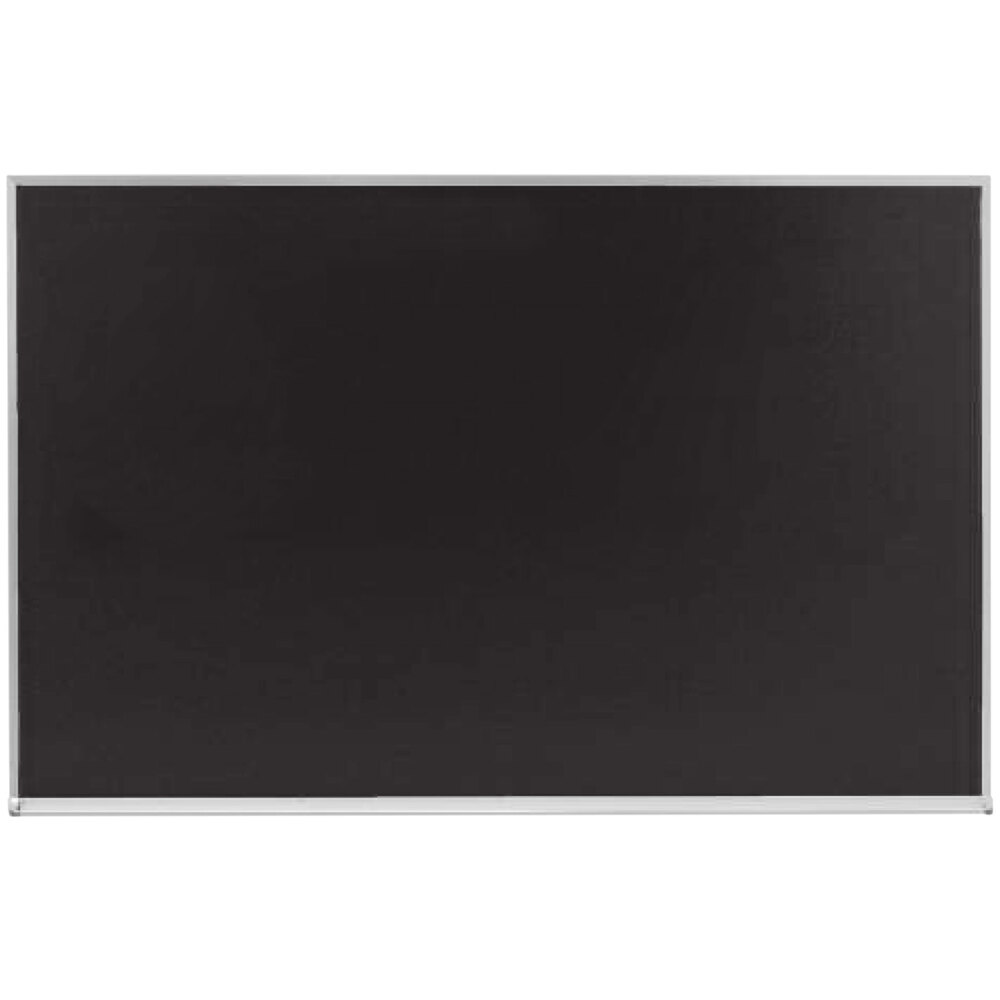 Aarco DC3648B 36 x 48" Black Satin Anodized Aluminum Frame Slate Composition Chalkboard