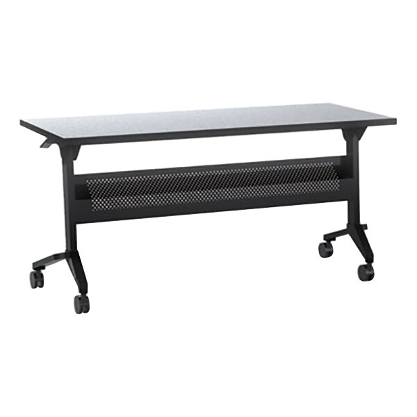 Safco 2472TFLK4 Flip-N-Go 24" x 72" Laminated Rectangular Folkstone Seminar Table Top