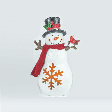 Hanna's Handiworks Snowflake Snowman, Black Hat (14453B)
