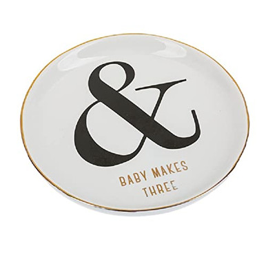 Midwest CBK Trinket Dish, "& Baby Makes Three"