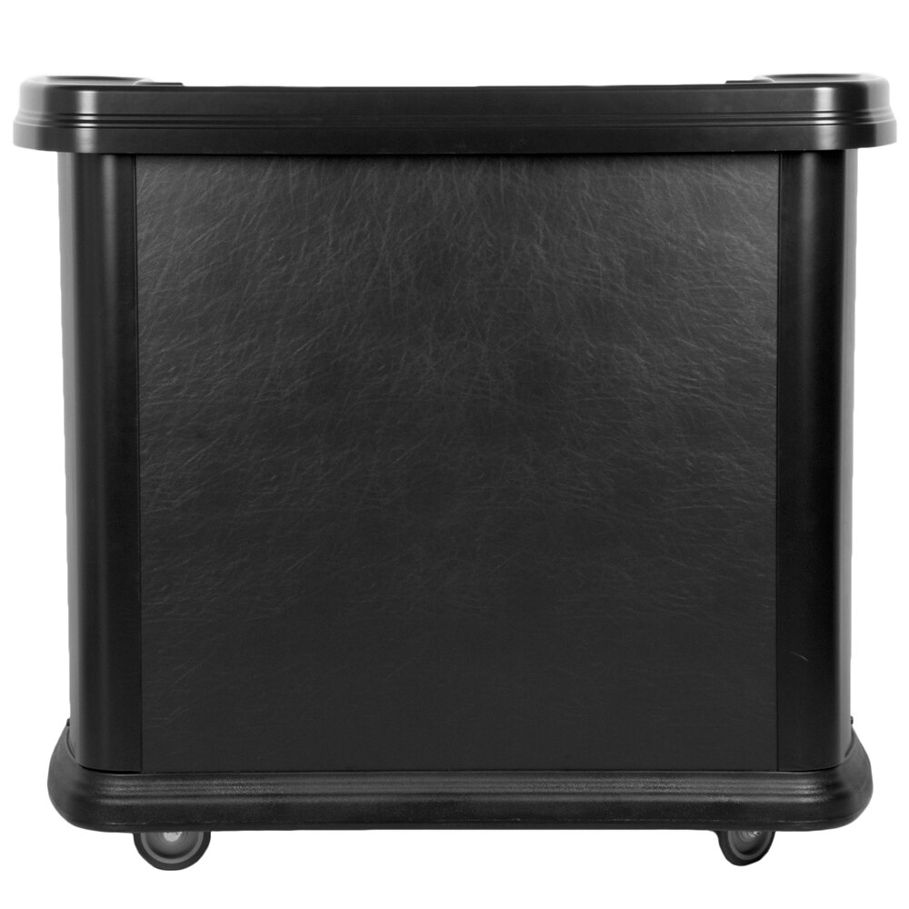 Carlisle 755003 Black Maximizer Portable Bar - 56" x 26 1/2" x 48"