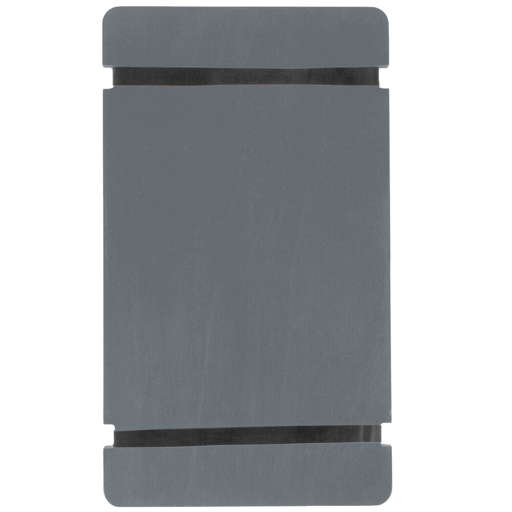 Menu Solutions WDRBB-A Ash 5 1/2" x 8 1/2" Customizable Wood Menu Board with Rubber Band Straps