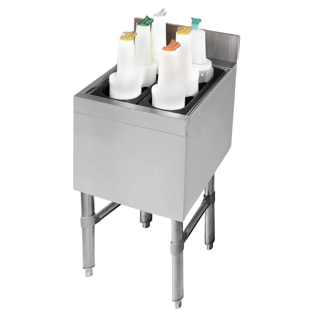Advance Tabco SLI-12-12 Stainless Steel Underbar Ice Bin - 12" x 18"