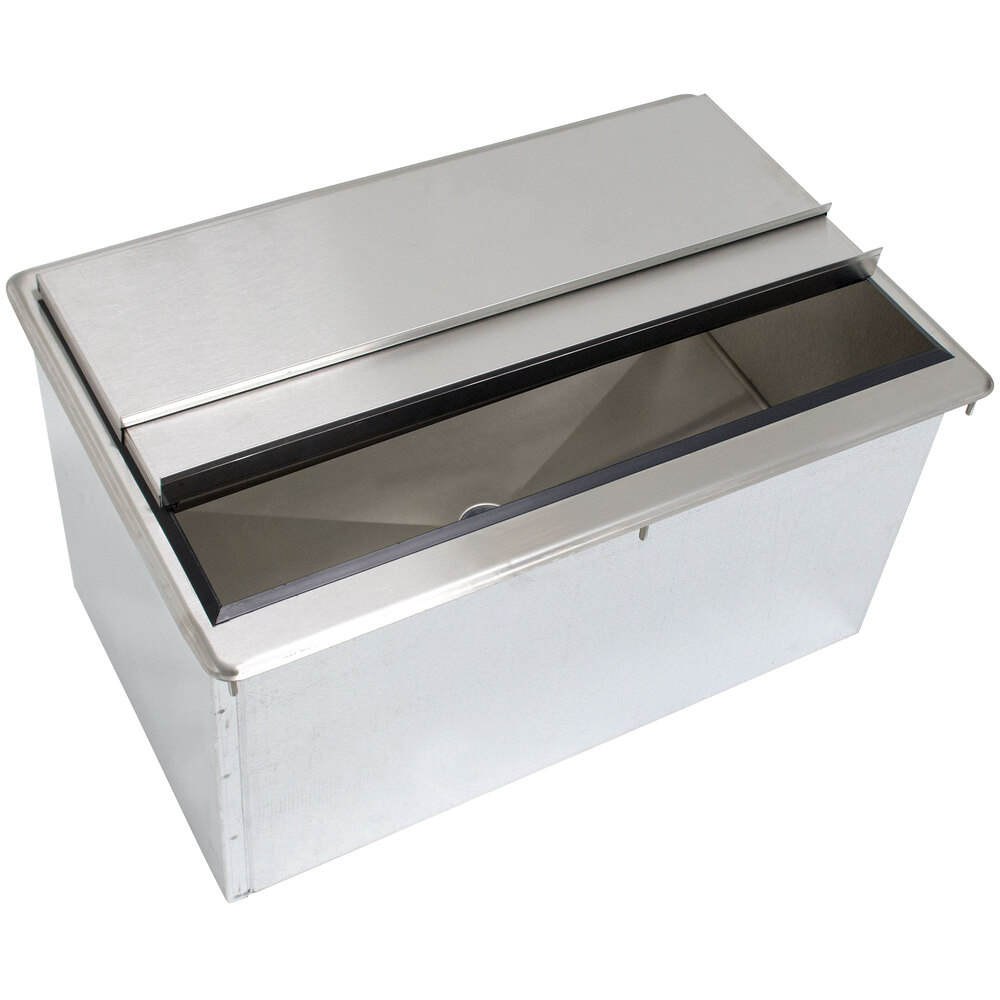 Advance Tabco D-24-IBL Stainless Steel Drop-In Ice Bin - 21" x 18"