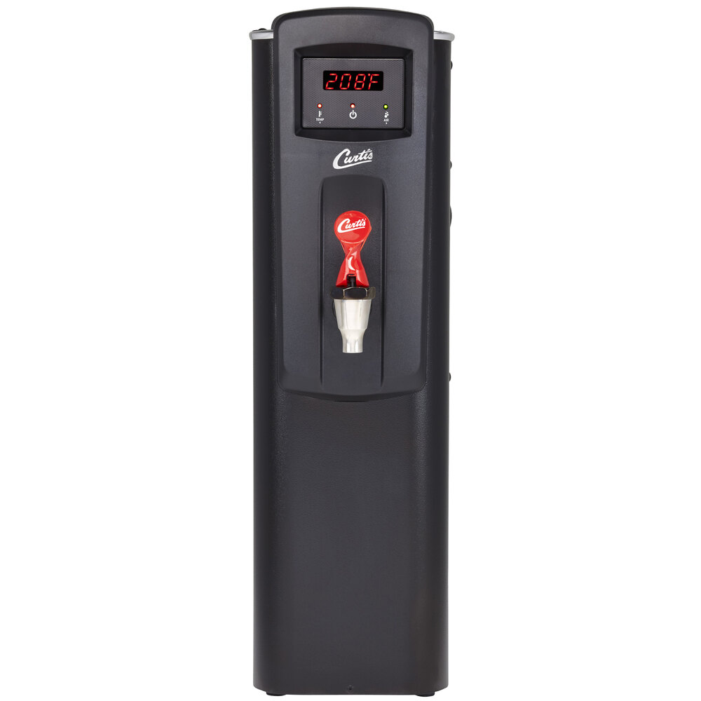 Curtis WB5NB Black 5 Gallon Narrow Hot Water Dispenser with 18 5/8" Faucet - 120V