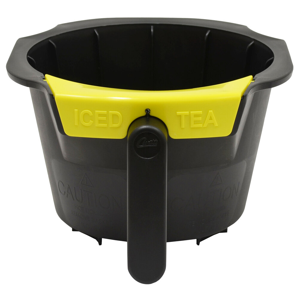 Curtis WC-3399 Tropical Tea / Iced Coffee Brew Basket with Yellow Flavor Clip