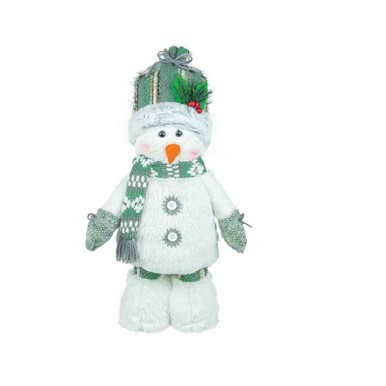 Hanna's Handiworks Stander, Winter Frost Snowman - Round Hat (15059A)